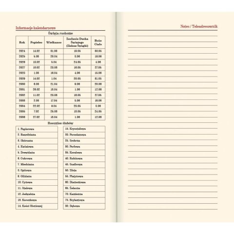 Kalendarz książkowy (terminarz) złoty A6 Lucrum (TR złoty) Kalendarz książkowy (terminarz) złoty A6 Lucrum (TR złoty)