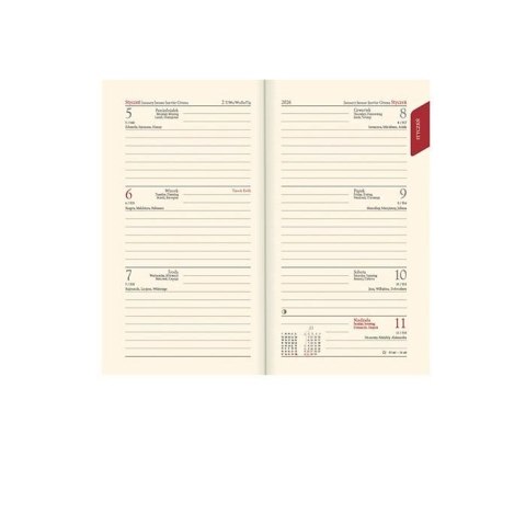 Kalendarz książkowy (terminarz) złoty A6 Lucrum (TR złoty) Kalendarz książkowy (terminarz) złoty A6 Lucrum (TR złoty)