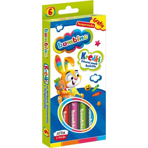 Kredki ołówkowe Bambino 6 kol. St.Majewski