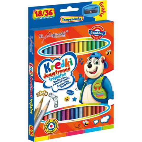 Kredki ołówkowe Bambino dwustronne 36 kol. St.Majewski (5903235004957) Kredki ołówkowe Bambino dwustronne 36 kol. St.Majewski (5903235004957)