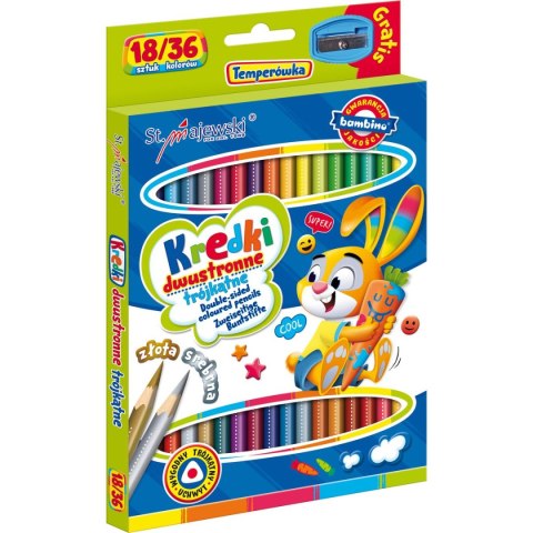 Kredki ołówkowe Bambino dwustronne 36 kol. St.Majewski (5903235004957) Kredki ołówkowe Bambino dwustronne 36 kol. St.Majewski (5903235004957)