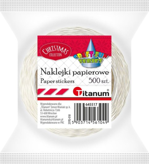 Naklejka (nalepka) Craft-Fun Series Mikołaj naklejki na rolce Titanum (25YQ-018)