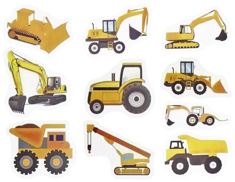 Naklejka (nalepka) Craft-Fun Series Pojazdy budowlane Naklejki na rolce Titanum (25YQ-008)