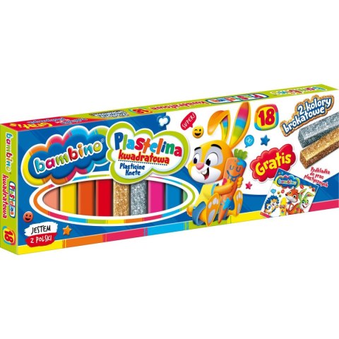 Plastelina 18 kol. BAMBINO mix St.Majewski Plastelina 18 kol. BAMBINO mix St.Majewski