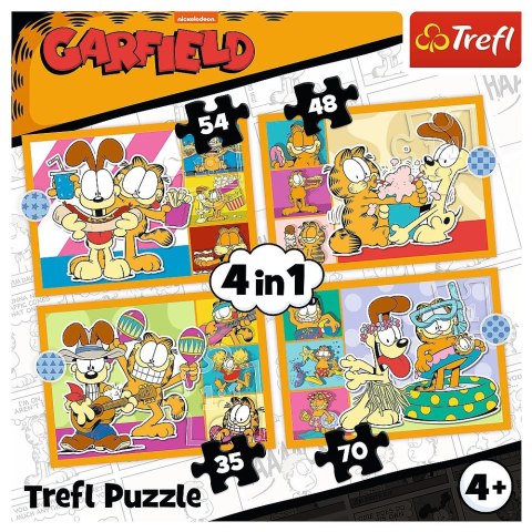 Puzzle Garfield 4w1 4w1 el. Trefl (34673)