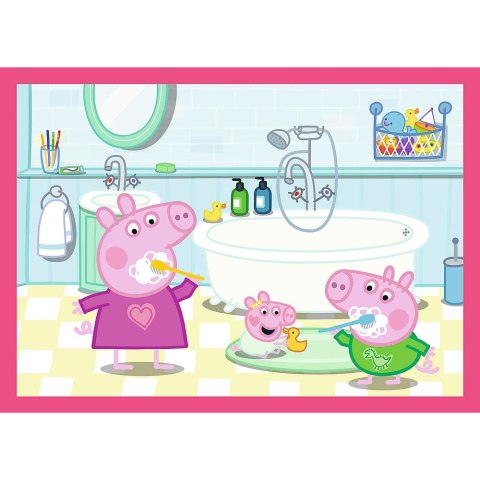 Puzzle Peppa uwielbia przygody 4w1 el. Trefl (34672)