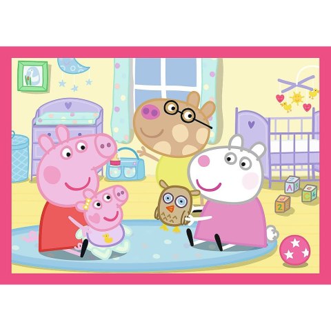 Puzzle Peppa uwielbia przygody 4w1 el. Trefl (34672)