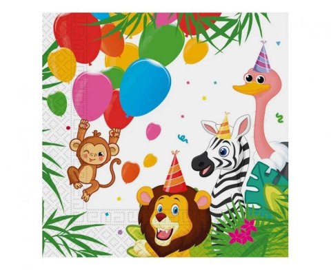 Serwetki JUNGLE BALLOONS mix papier [mm:] 330x330 Godan (93782)