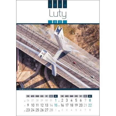 Kalendarz ścienny AIR POLAND 13-kartkowy 330mm x 500mm Jotan (WP129)