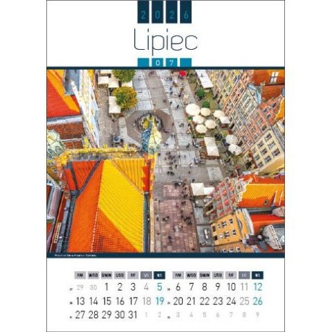 Kalendarz ścienny AIR POLAND 13-kartkowy 330mm x 500mm Jotan (WP129)