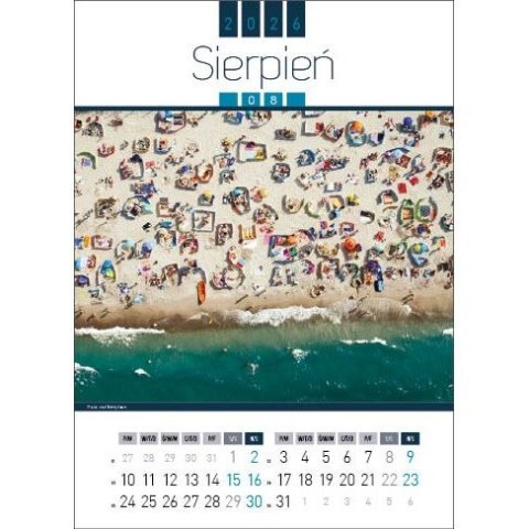 Kalendarz ścienny AIR POLAND 13-kartkowy 330mm x 500mm Jotan (WP129)