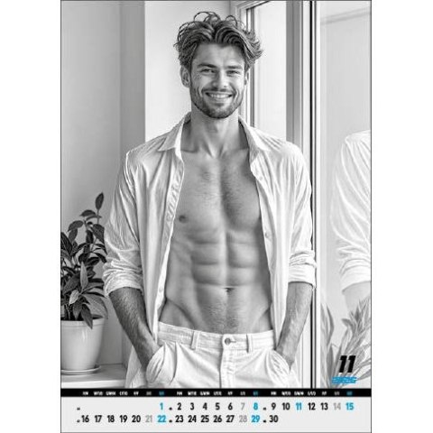 Kalendarz ścienny MEN 12 KARTKOWY 300mm x 350mm Jotan (WPK149)