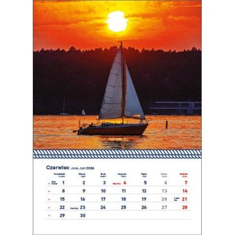 Kalendarz ścienny WARMIA I MAZURY WIELOPLANSZOWY 320mm x 855mm Jotan (WP 122)