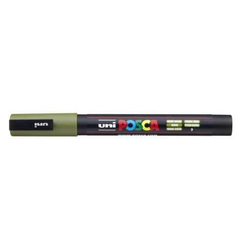 Marker suchościeralny Posca khaki khaki okrągła końcówka Uni (PC-3M) Marker suchościeralny Posca khaki khaki okrągła końcówka Uni (PC-3M)