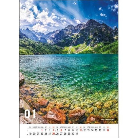 Kalendarz ścienny POLSKIE GÓRY 13-kartkowe- 330mm x 500mm Jotan (W117)