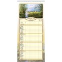 Kalendarz ścienny notatnikowy 2024 IMPRESJA POLSKIE 220mm x 490mm Lucrum (WN01)