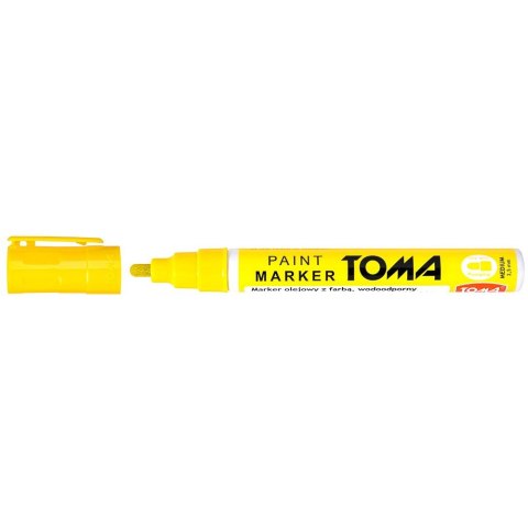 Marker olejowy Toma żółty neonowy 2,5mm okrągła końcówka (TO-440 0 6) Marker olejowy Toma żółty neonowy 2,5mm okrągła końcówka (TO-440 0 6)