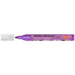 Marker specjalistyczny Toma akrylowy-fioletowy metaliczny fioletowy metaliczny 2,5mm okrągła końcówka (TO-402)