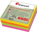 Notes samoprzylepny (karteczki) Titanum mix fluo 400k [mm:] 76x76 (YGSF-02)