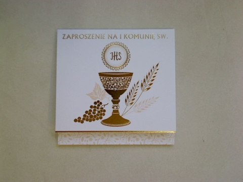 Zaproszenie Pol-mak kwadratowe komunijne (ZKW) Zaproszenie Pol-mak kwadratowe komunijne (ZKW)