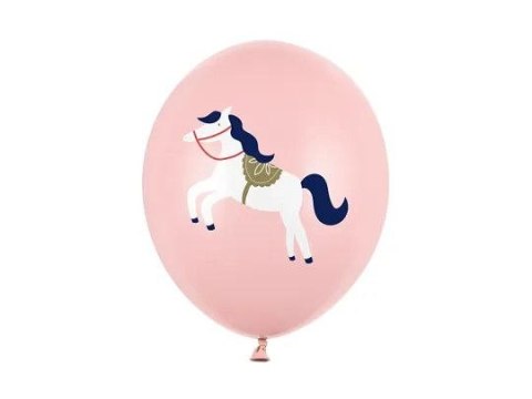 Balon gumowy Konik, Pastel Pale Pink różowy 300mm 12cal Partydeco (SB14P-316-081J-6) Balon gumowy Konik, Pastel Pale Pink różowy 300mm 12cal Partydeco (SB14P-316-081J-6)