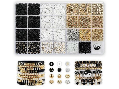 Koraliki dla dziewczynki zestaw do robienia bransoletek Adar (625655) Koraliki dla dziewczynki zestaw do robienia bransoletek Adar (625655)