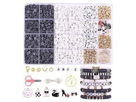 Koraliki dla dziewczynki zestaw do robienia bransoletek Adar (625662) Koraliki dla dziewczynki zestaw do robienia bransoletek Adar (625662)