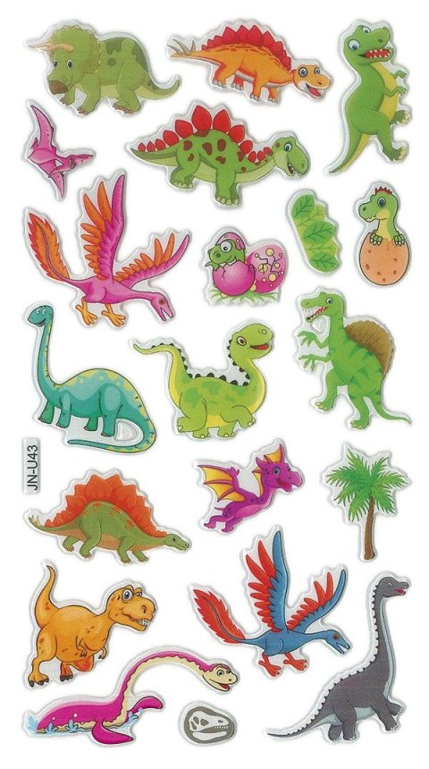 Naklejka (nalepka) Craft-Fun Series Dinozaury wypukłe Titanum (JN-U043) Naklejka (nalepka) Craft-Fun Series Dinozaury wypukłe Titanum (JN-U043)