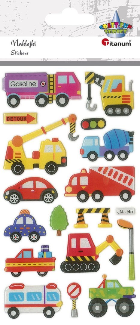 Naklejka (nalepka) Craft-Fun Series Pojazdy użytkowe wypukłe Titanum (JN-U045) Naklejka (nalepka) Craft-Fun Series Pojazdy użytkowe wypukłe Titanum (JN-U045)