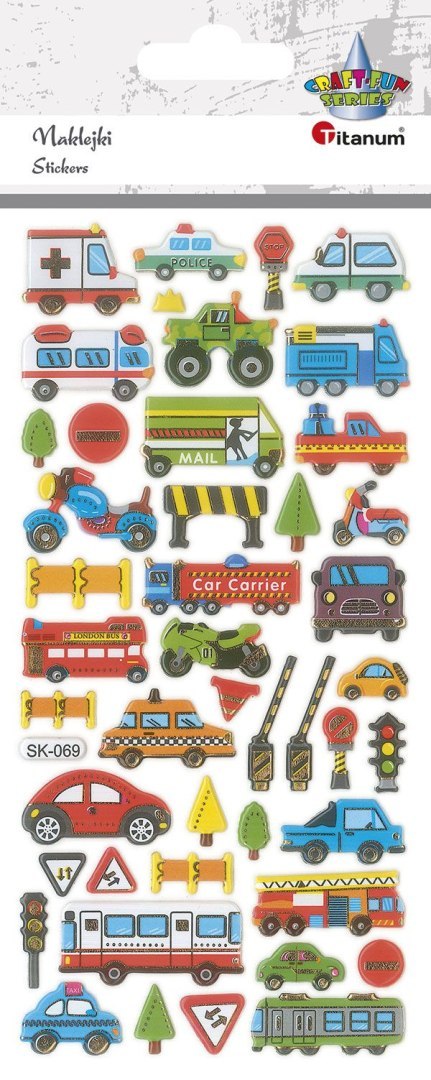 Naklejka (nalepka) Craft-Fun Series Pojazdy wypukłe Titanum (SK-069) Naklejka (nalepka) Craft-Fun Series Pojazdy wypukłe Titanum (SK-069)