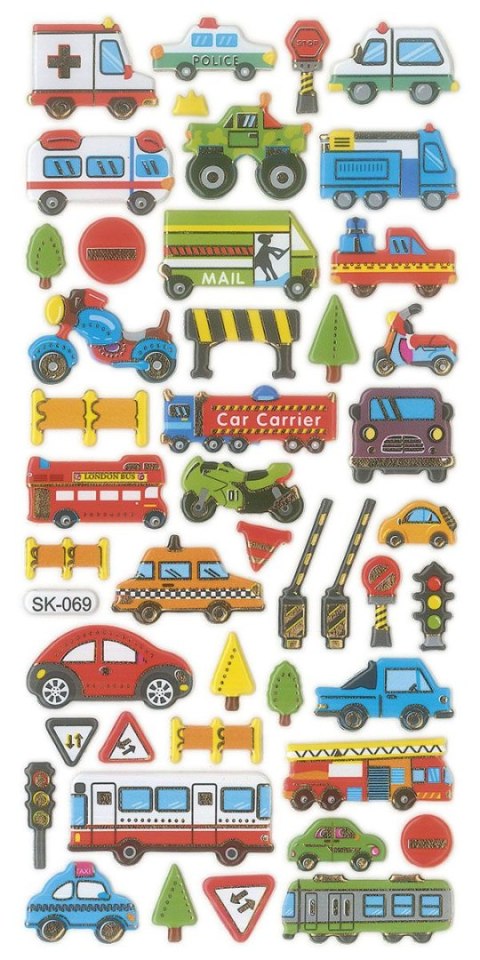 Naklejka (nalepka) Craft-Fun Series Pojazdy wypukłe Titanum (SK-069) Naklejka (nalepka) Craft-Fun Series Pojazdy wypukłe Titanum (SK-069)