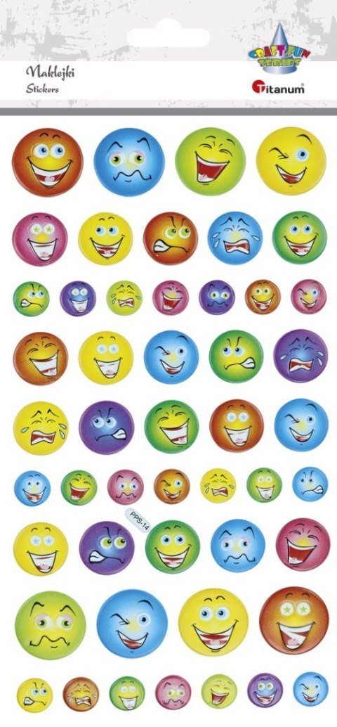 Naklejka (nalepka) Craft-Fun Series emotikony Titanum (PPS14) Naklejka (nalepka) Craft-Fun Series emotikony Titanum (PPS14)