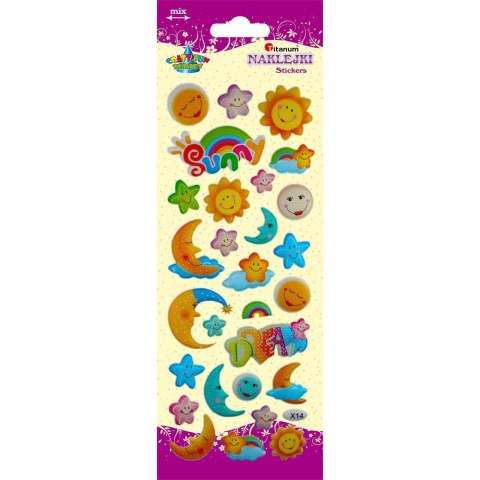 Naklejka (nalepka) Craft-Fun Series księżyce, słońca Titanum (X14) Naklejka (nalepka) Craft-Fun Series księżyce, słońca Titanum (X14)