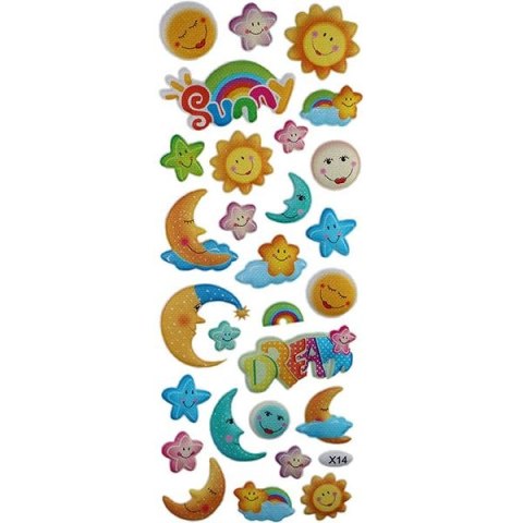 Naklejka (nalepka) Craft-Fun Series księżyce, słońca Titanum (X14) Naklejka (nalepka) Craft-Fun Series księżyce, słońca Titanum (X14)