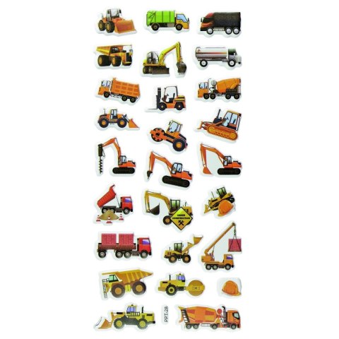 Naklejka (nalepka) Craft-Fun Series pojazdy budowlane Titanum (PPT28)