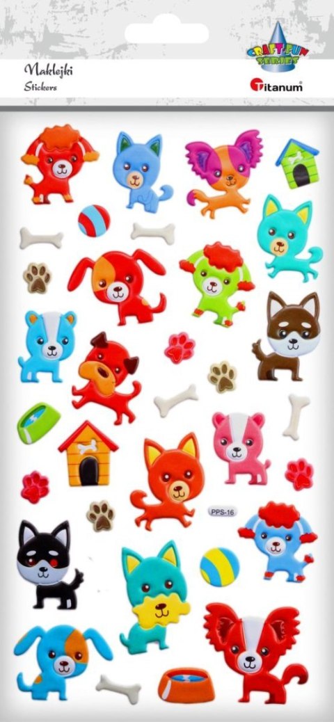 Naklejka (nalepka) Craft-Fun Series psy Titanum (PPS16) Naklejka (nalepka) Craft-Fun Series psy Titanum (PPS16)