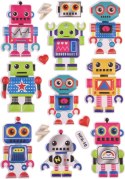 Naklejka (nalepka) Craft-Fun Series wypukła Roboty Titanum (HFA-010)