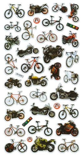 Naklejka (nalepka) Craft-Fun Series wypukła motocykle, rowery Titanum (JN-D25)