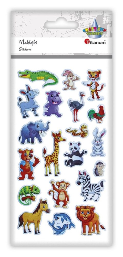 Naklejka (nalepka) Craft-Fun Series zwierzęta wypukłe Titanum (JN-U046) Naklejka (nalepka) Craft-Fun Series zwierzęta wypukłe Titanum (JN-U046)