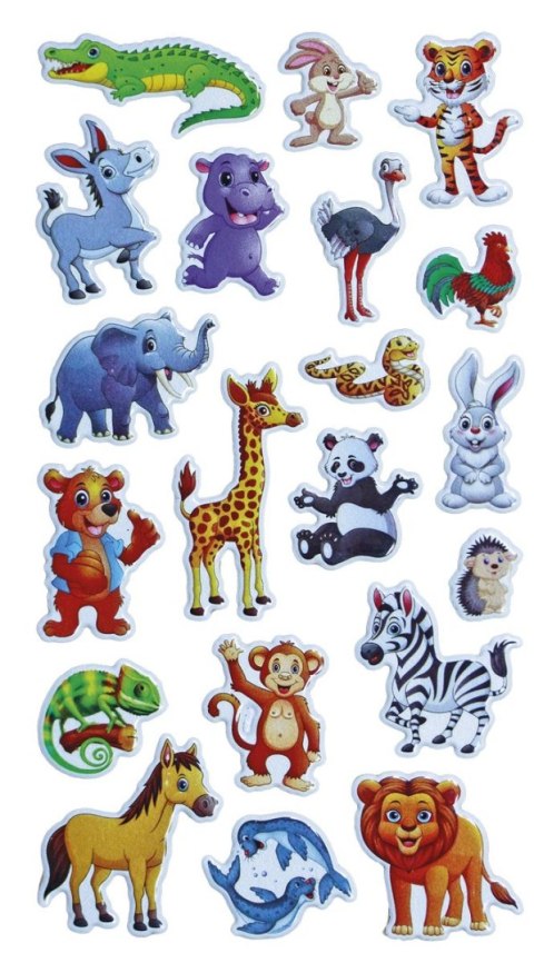 Naklejka (nalepka) Craft-Fun Series zwierzęta wypukłe Titanum (JN-U046) Naklejka (nalepka) Craft-Fun Series zwierzęta wypukłe Titanum (JN-U046)