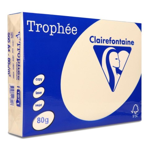 Papier kolorowy kolorowy A4 piaskowy 500k. 80g Trophee (xca41871) Papier kolorowy kolorowy A4 piaskowy 500k. 80g Trophee (xca41871)