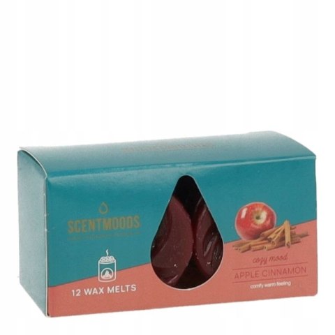 Świeca ScentMoods wosk zapachowy Apple Cinnamon 12 sztuk czerwona Pavoncella (8720935400202) Świeca ScentMoods wosk zapachowy Apple Cinnamon 12 sztuk czerwona Pavoncella (8720935400202)