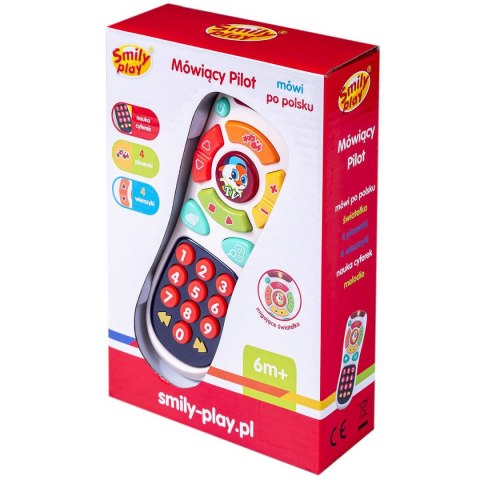 Zabawka dźwiękowa pilot tv z muzyką i światłem Smily Play (SP83669) Zabawka dźwiękowa pilot tv z muzyką i światłem Smily Play (SP83669)