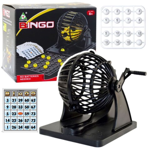 Gra logiczna Bingo Maszyna Losująca Klasyczna 80 Kulek 20 Kart Lean (22464) Gra logiczna Bingo Maszyna Losująca Klasyczna 80 Kulek 20 Kart Lean (22464)