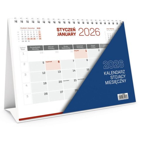 Kalendarz biurkowy STOJĄCY MISIĘCZNY 230mm x 185mm Wydawnictwo Wokół Nas (KB 034 B)