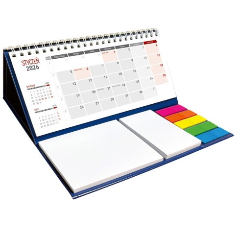 Kalendarz biurkowy miesięczny MAXI biurkowy z notesem, spiralowany 315mm x 192mm Wydawnictwo Wokół Nas (KB 054 B granatowy) Kalendarz biurkowy miesięczny MAXI biurkowy z notesem, spiralowany 315mm x 192mm Wydawnictwo Wokół Nas (KB 054 B granatowy)