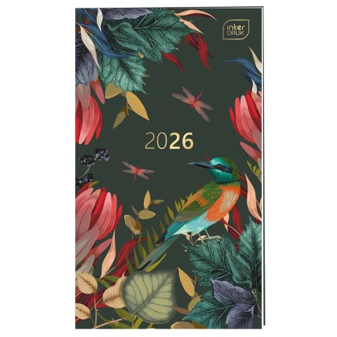 Kalendarz książkowy (terminarz) KIESZONKOWY 90mm x 155mm Interdruk (MIĘKKA OPRAWA)