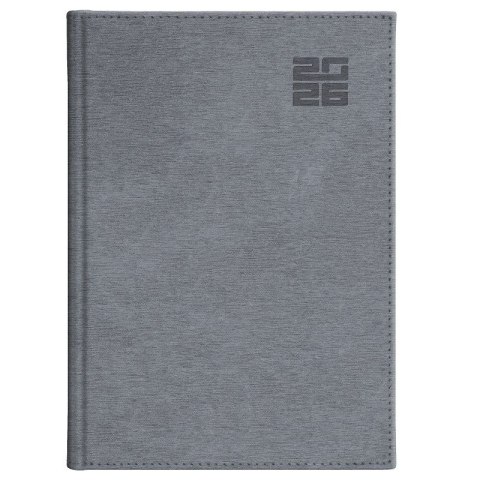 Kalendarz książkowy (terminarz) SREBRNY aluminium DZIENNY B6 (237 B6DB)