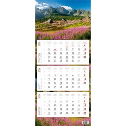 Kalendarz ścienny EKONOMICZNY GÓRY kalendarz trójdzielny 680mm x 295mm Wydawnictwo Wokół Nas (KS 045)