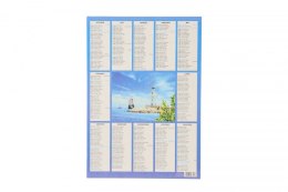 Kalendarz ścienny plakietka 240mm x 340mm Darrieus